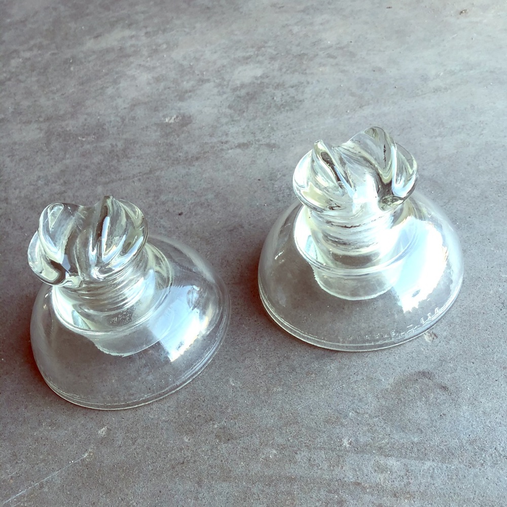 ONE LEFT!! Kimble-830 Tempered Glass Insulators